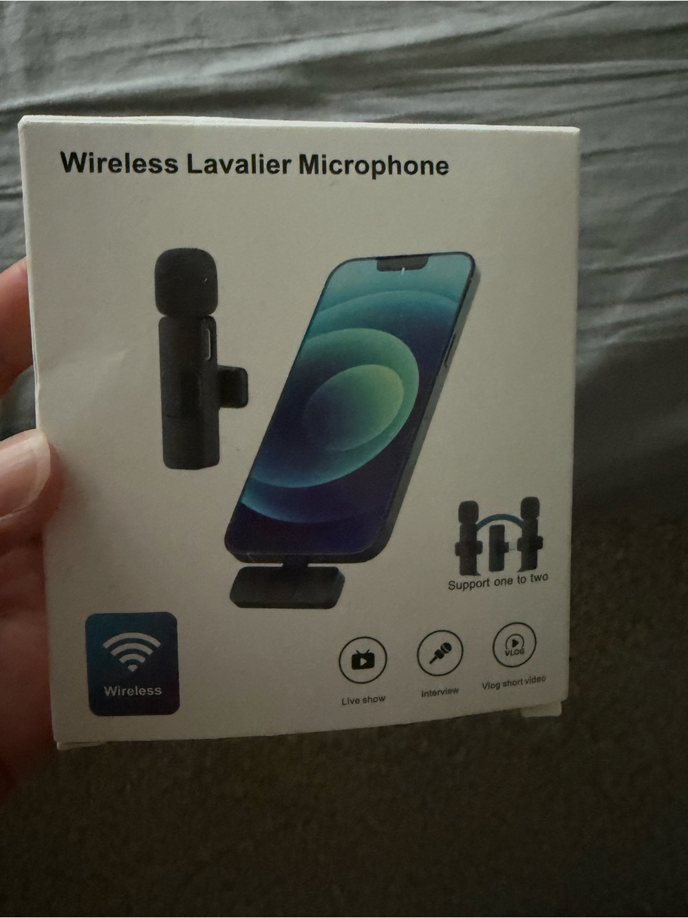 Wireless Lavalier Microphone Set  NWOT for USB-C Dual Clip-On Mics